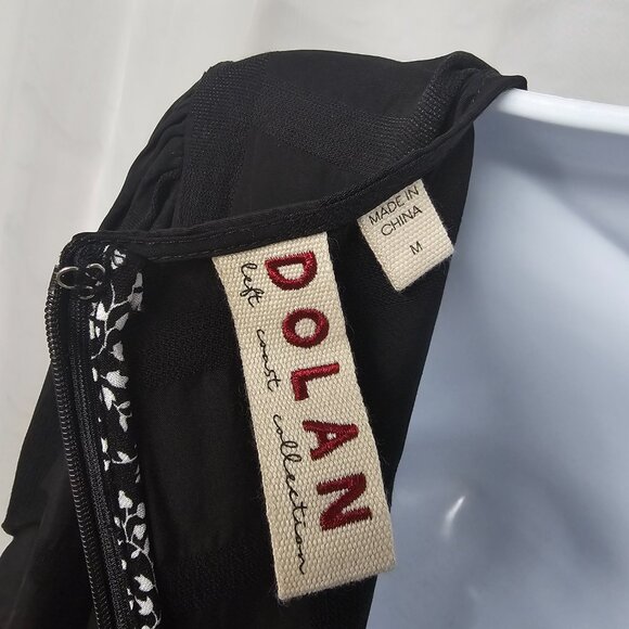 Anthropologie Dolan Black Windowpane Straight Leg Jumpsuit Boho Party M - Picture 12 of 16